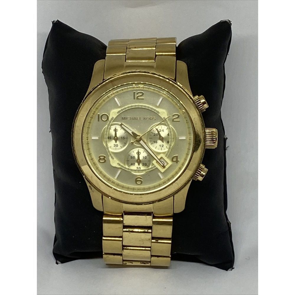 Michael Kors Runway MK8077 Women Stainless Steel Analog Dial Quartz Watch JK450